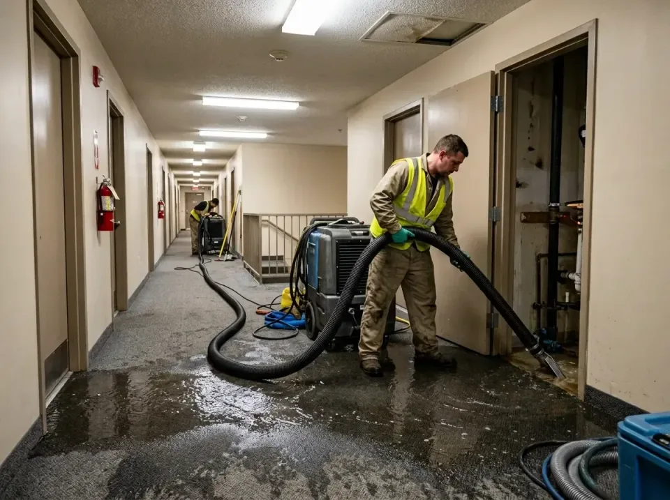 multi-unit-apartment-hallway-f-005 — frequently asked questions, Emergency Burst Pipe Water Extraction & Removal in Lincolni…